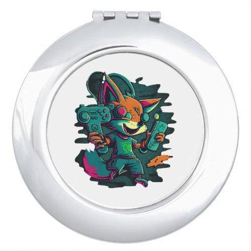 Wolves play games compact mirror