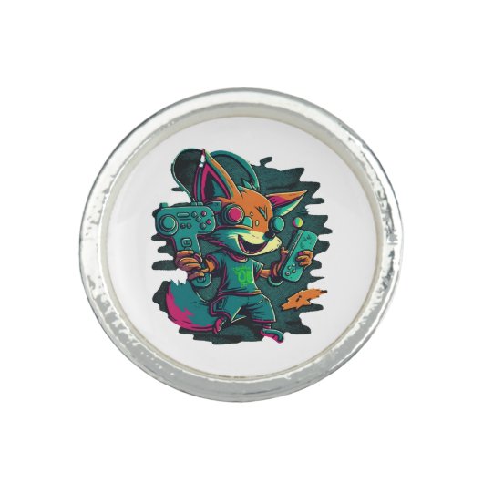 Wolves play games ring (Front)