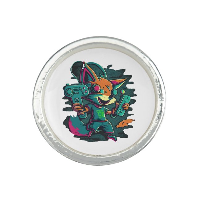 Wolves play games ring (Front)