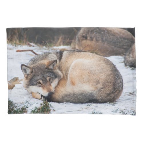 Wolves sleeping pillow case