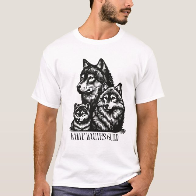 Wolves Stamp Collection T-Shirt (Front)