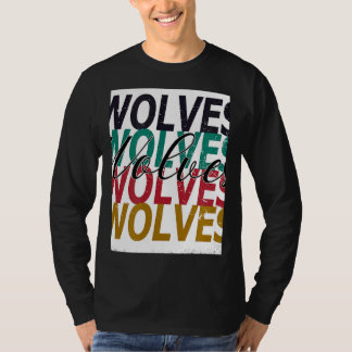 Wolves Teacher School Sports Fan Team Spirit Bleac T-Shirt