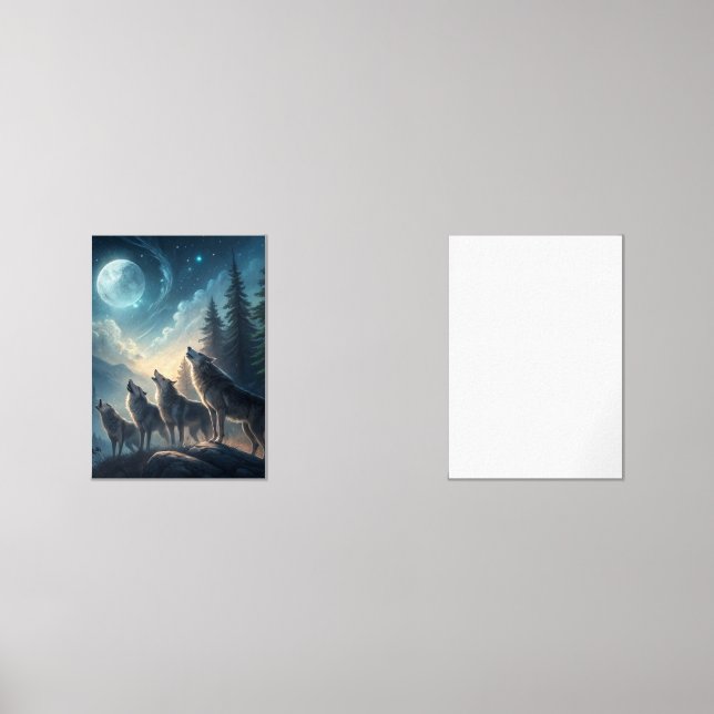 Wolves Wall Art Sets (Front)
