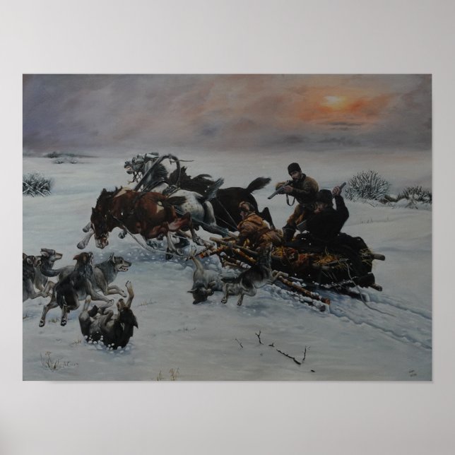 Wolves Winter Attack Poster (Front)