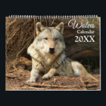 Wolves Wolf Themed Wall Calendar 2025<br><div class="desc">Wolf wall themed calendar,  great gift idea for wolf and wildlife fans.</div>