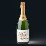 Woman 40th Birthday Sparkling Wine Label<br><div class="desc">Celebrate your 40th birthday in style with these gorgeous pink and gold 40 and fabulous sparkling wine labels. A pink and gold design with elegant fonts. Easy to customize on your web browser !</div>