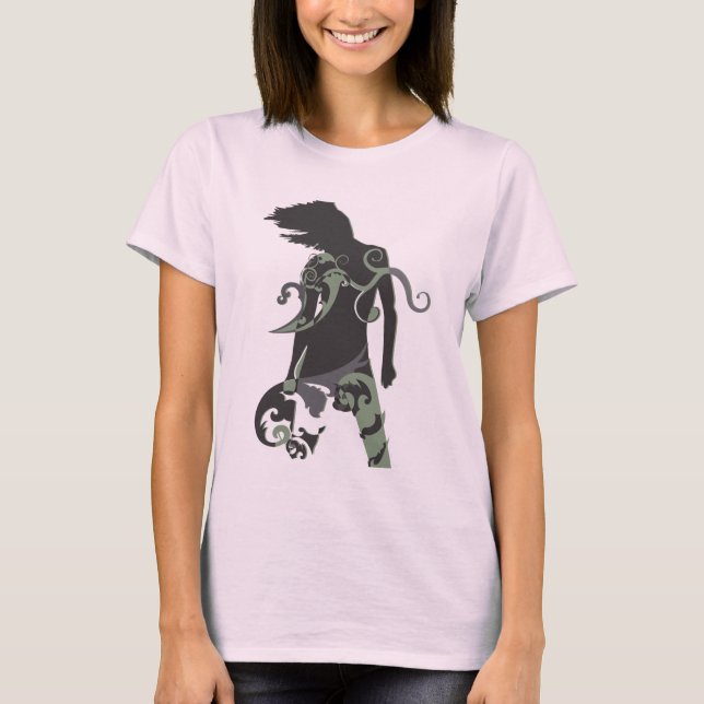 Woman Abstract Figure T-Shirt (Front)