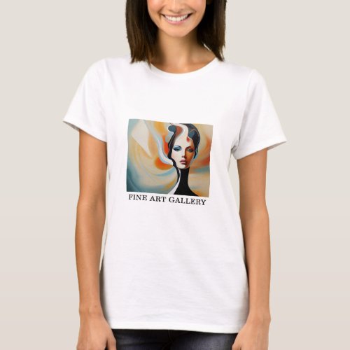 Woman Abstract Painting Fine Art 14   T_Shirt