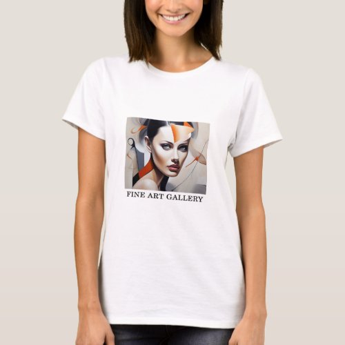 Woman Abstract Painting Fine Art 15   T_Shirt