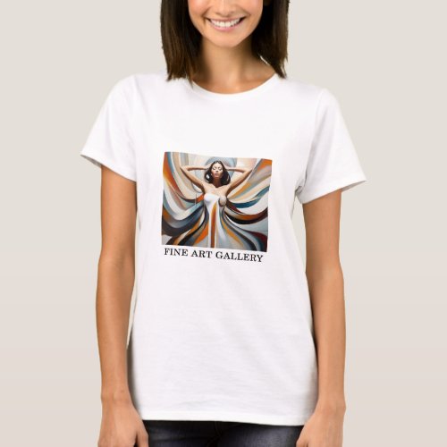 Woman Abstract Painting Fine Art 16   T_Shirt