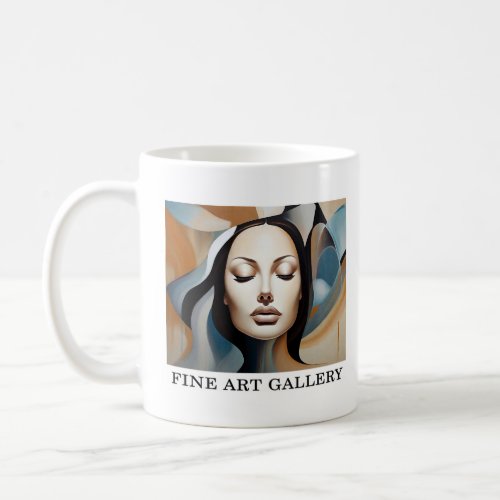 Woman Abstract Painting Fine Art 21   Coffee Mug