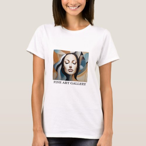 Woman Abstract Painting Fine Art 21   T_Shirt