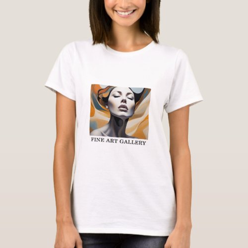 Woman Abstract Painting Fine Art 28   T_Shirt