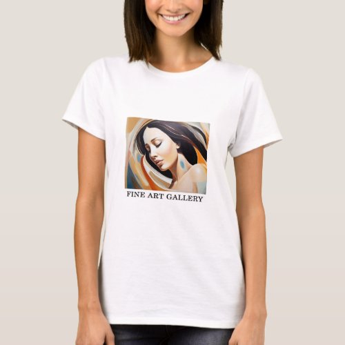 Woman Abstract Painting Fine Art 30   T_Shirt