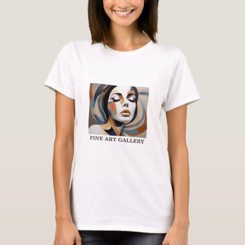 Woman Abstract Painting Fine Art 40   T_Shirt