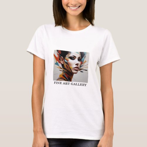 Woman Abstract Painting Fine Art 4   T_Shirt