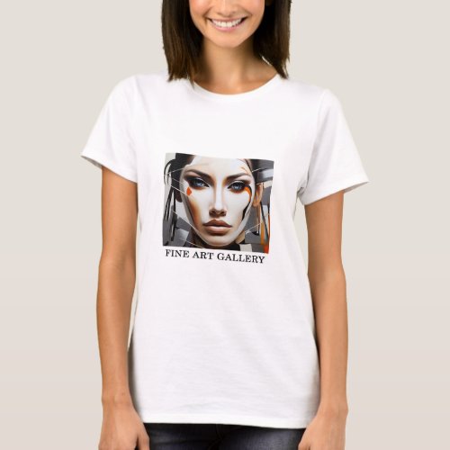 Woman Abstract Painting Fine Art 6   T_Shirt