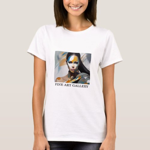 Woman Abstract Painting Fine Art 7   T_Shirt