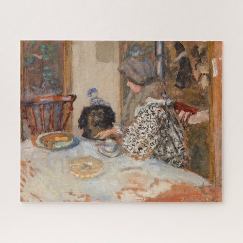 Woman and Dog at Table  Paul Bonnard  Jigsaw Puzzle