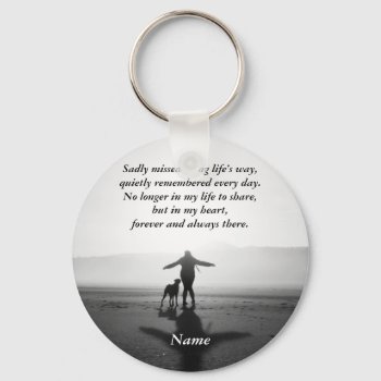 Woman And Dog - The Only Ones In The World Keychain by Paws_At_Peace at Zazzle