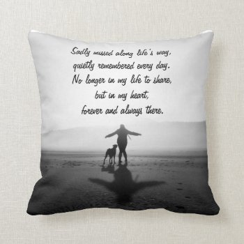 Woman And Dog - The Only Ones In The World Throw Pillow by Paws_At_Peace at Zazzle