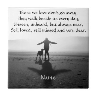 Woman and Dog - The Only Ones in the World Tile