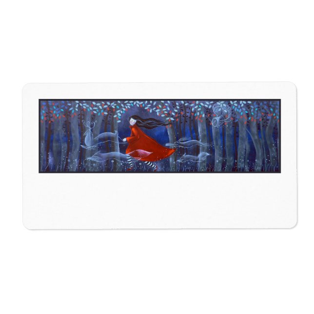 Woman and Forest Animal Spirits Label (Front)