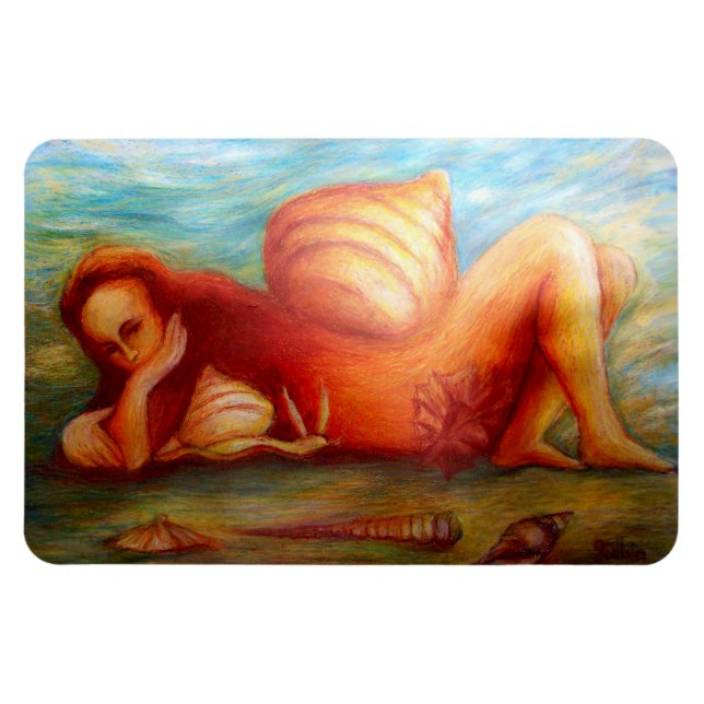 Woman and Her Home Magnet (Horizontal)