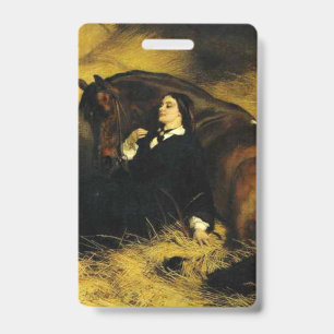 Woman and Horse Badge