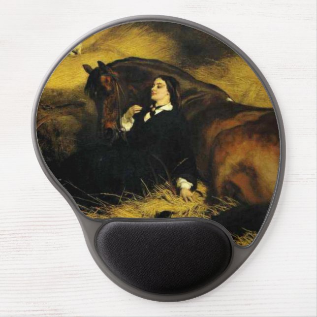 Woman and Horse Gel Mouse Pad (Front)