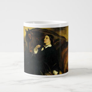 Woman and Horse Giant Coffee Mug