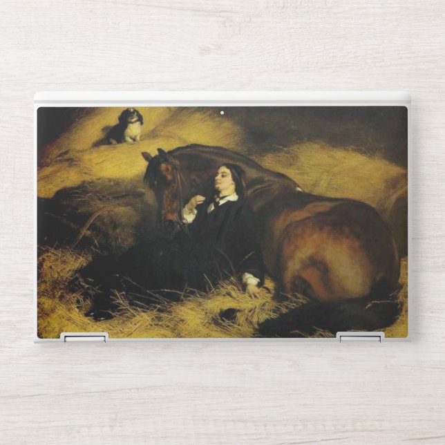 Woman and Horse HP Laptop Skin (Front)