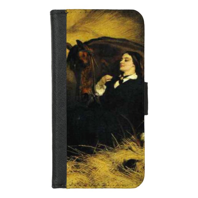 Woman and Horse iPhone Wallet Case (Front)