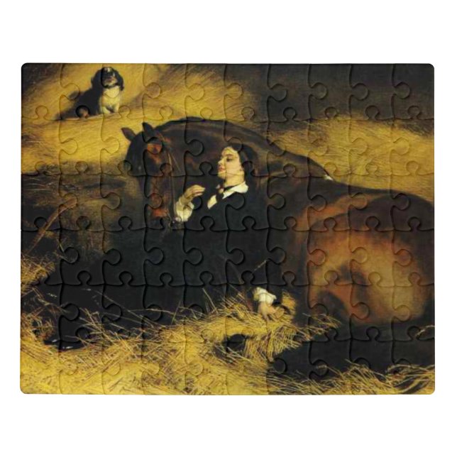 Woman and Horse Jigsaw Puzzle (Puzzle Horizontal)