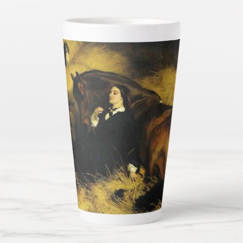 Woman and Horse Latte Mug