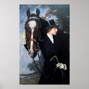 Woman and Horse Poster
