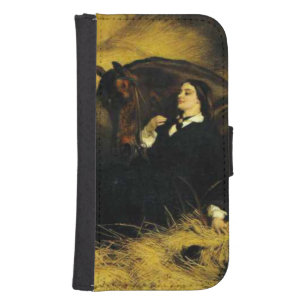Woman and Horse Galaxy S4 Wallet Case
