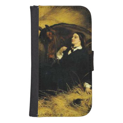 Woman and Horse Galaxy S4 Wallet Case