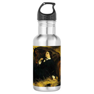 Woman and Horse Stainless Steel Water Bottle