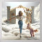 Woman and Labradoodle Entering Heaven's Gate