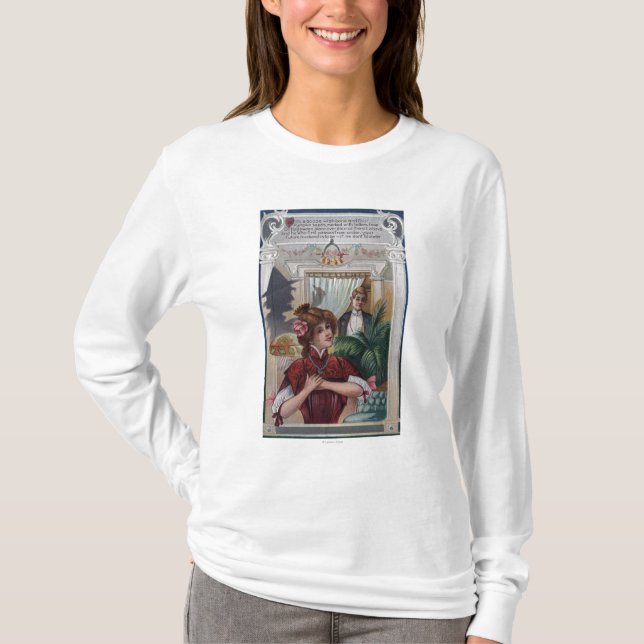 Woman and Man Pillars on Sides T-Shirt (Front)