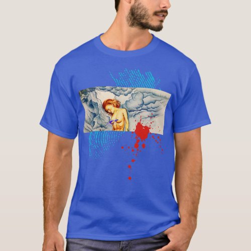 woman and red hairpin a storm girl T_Shirt