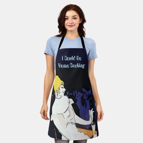 Woman and Wine Design add text Apron