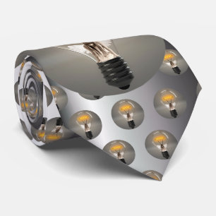 Woman Angel in Lightbulb Neck Tie