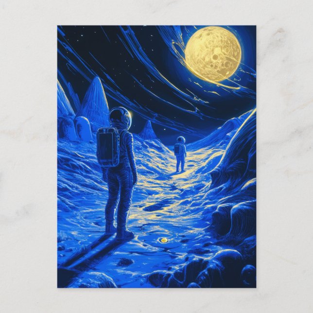 Woman Astronaut Postcard (Front)