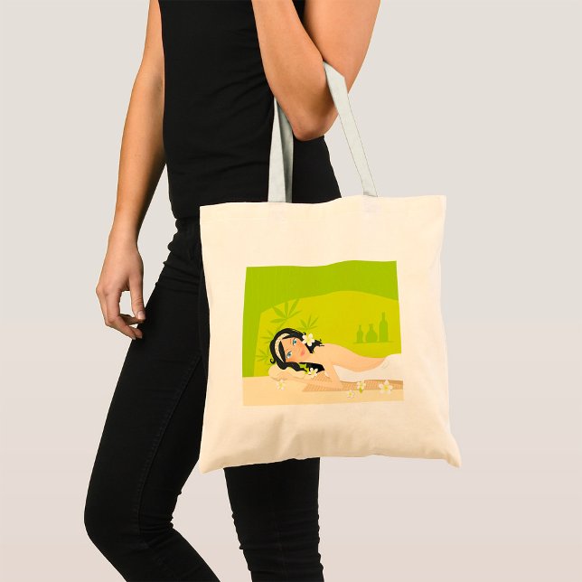 Woman At A Spa Tote Bag (Creator Uploaded)
