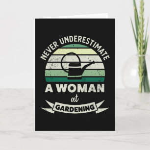 Woman at Gardening Funny Gardener Gifts Mom Card