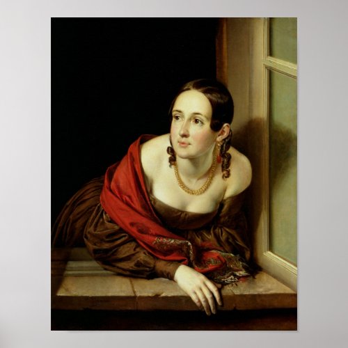 Woman at her Window or The Wife of a Poster