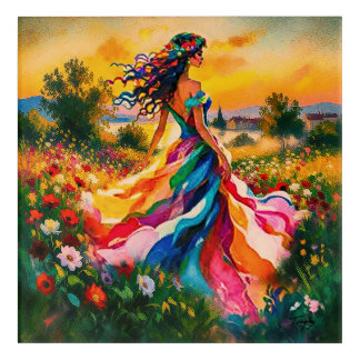 Woman at the Inn Acrylic Print