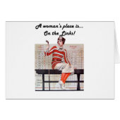 Woman at the links (Front Horizontal)